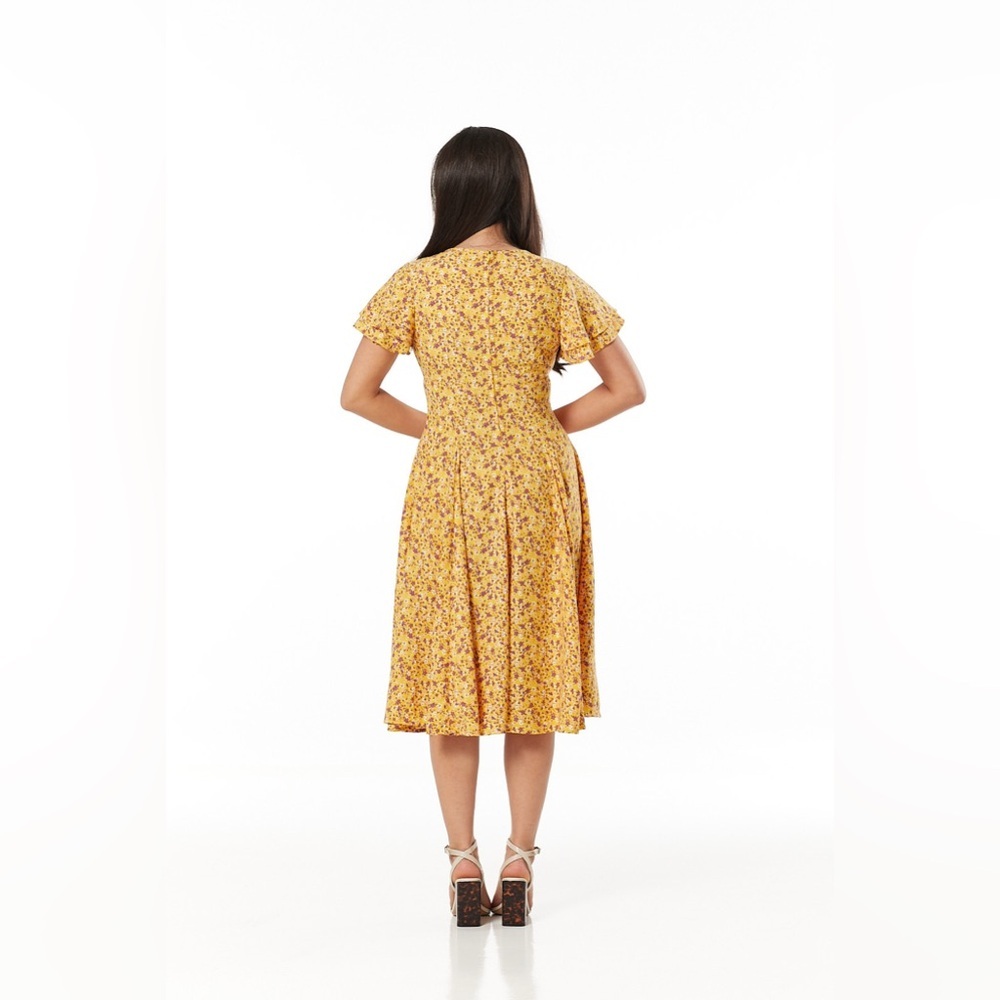 NWT Timeless London Sunita Floral Tea Dress - Small / 6 - Picture 3 of 9